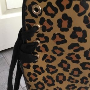 Coach raining boots leopard